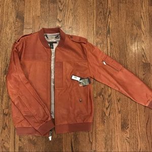 Marc Jacobs Men’s XL Leather Bomber Jacket